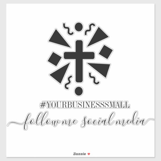 ビジネスロゴソーシャルメディアマーケティング信仰ステッカー シール (シート)