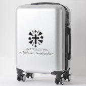 ビジネスロゴソーシャルメディアマーケティング信仰ステッカー シール (スーツケース)