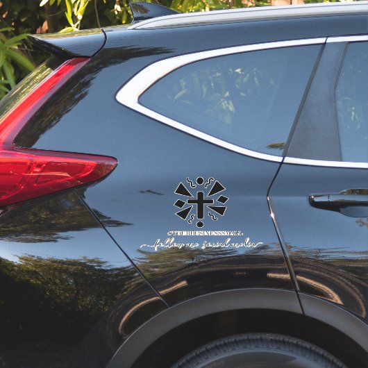 ビジネスロゴソーシャルメディアマーケティング信仰ステッカー シール (車体側面)