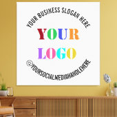 ビジネスロゴソーシャルメディア名キャンバス印刷 キャンバスプリント (インサイチュ (リビング))