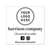 ビジネスロゴソーシャルメディア セルフインキングスタンプ (デザイン)