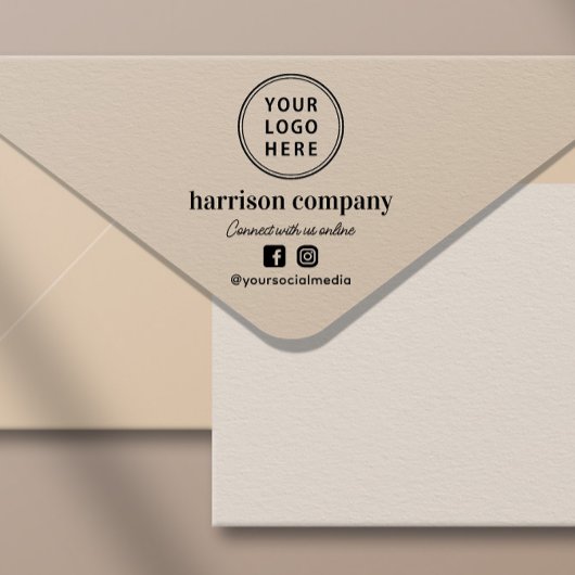 ビジネスロゴソーシャルメディア セルフインキングスタンプ