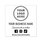 ビジネスロゴソーシャルメディア セルフインキングスタンプ (デザイン)