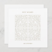 ビジネスロゴタイルエレガントニュートラル誕生日カード (正面/裏面)