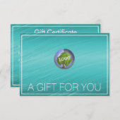 ビジネスロゴティール（緑がかった色）ギフト券 (正面/裏面)