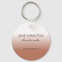 ビジネスロゴテラコッタシンプルキーチェーン