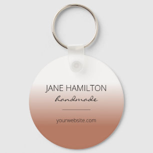 ビジネスロゴテラコッタシンプルキーチェーン キーホルダー