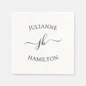 ビジネスロゴテンプレート紙 スタンダードカクテルナプキン (正面)