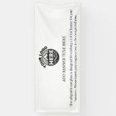 ビジネスロゴテンプレート 横断幕 (縦)