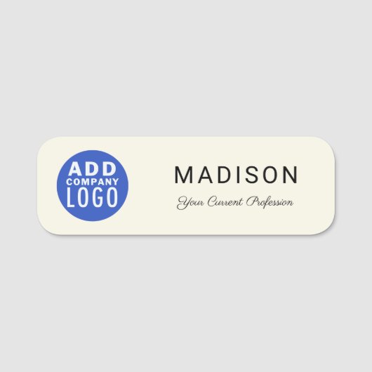 ビジネスロゴトレードショー担当会社社員 名札 (正面)