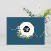 ビジネスロゴハッピーホリデイズブルージョイ シーズンカード (スタンド正面)