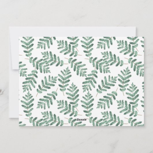 ビジネスロゴハッピーホリデーズクリスマスリース シーズンカード (裏面)