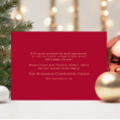 ビジネスロゴハッピーホリデーズレッドクリスマス金ゴールド 箔シーズンカード