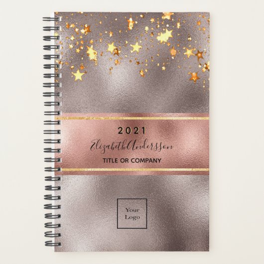 ビジネスロゴバラ金ゴールドスター2025 プランナー手帳 (正面)