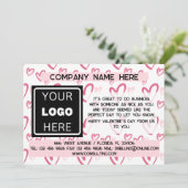 ビジネスロゴバレンタインの顧客と顧客 シーズンカード (スタンド正面)