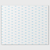 ビジネスロゴパーソナライズされたイニシャル青白 ラッピングペーパー (フラット)