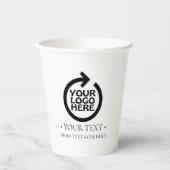 ビジネスロゴパーソナライズされた 紙コップ (正面)