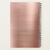 ビジネスロゴフェイクバラ金箔工事業 プランナー手帳 (裏面)