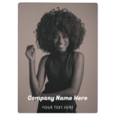 ビジネスロゴフォト会社のプロモーション企業の クリップボード (裏面)