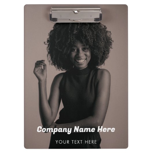 ビジネスロゴフォト会社のプロモーション企業の クリップボード (正面)