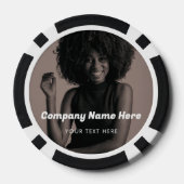 ビジネスロゴフォト会社のプロモーション企業の ポーカーチップ (裏面)