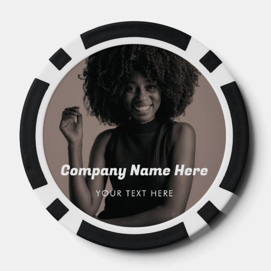 ビジネスロゴフォト会社のプロモーション企業の ポーカーチップ (裏面)