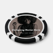 ビジネスロゴフォト会社のプロモーション企業の ポーカーチップ (シングル)