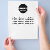 ビジネスロゴフライヤーテンプレート チラシ (手)