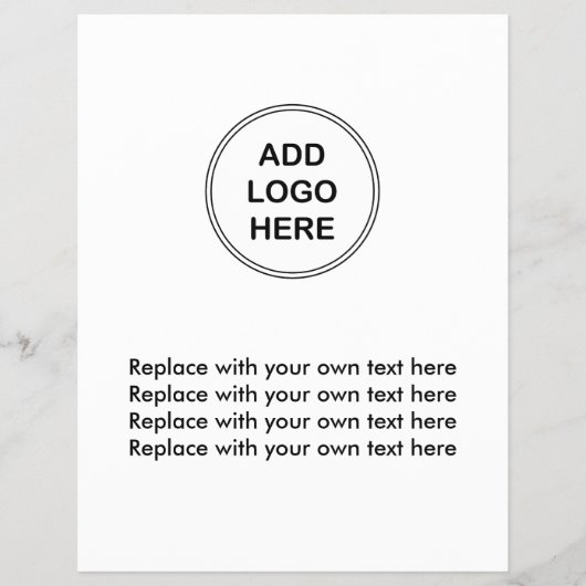 ビジネスロゴフライヤーテンプレート チラシ (正面)