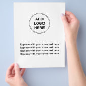 ビジネスロゴフライヤーテンプレート チラシ (手)