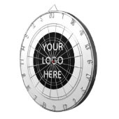 ビジネスロゴブラックカンパニープロモーションモダン ダーツボード (正面右)