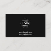 ビジネスロゴブラックスタープロフェッショナル会社 ロイヤリティカード (裏面)