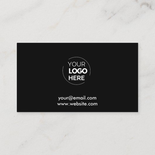 ビジネスロゴブラックスタープロフェッショナル会社 ロイヤリティカード (裏面)