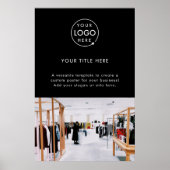 ビジネスロゴブラックプロフェッショナルのプロモーション写真 ポスター (正面)