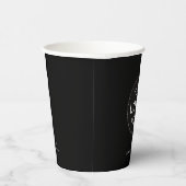 ビジネスロゴブラックプロモーションビジネス8oz 紙コップ (右)