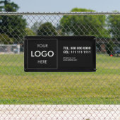 ビジネスロゴブランディングブラックバナー 横断幕 (インサイチュ)