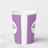 ビジネスロゴブランディングミニマリストパープル 紙コップ (右)