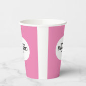 ビジネスロゴブランディングミニマリストピンク 紙コップ (左)
