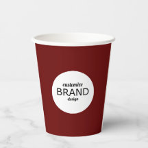 ビジネスロゴブランディングミニマリストマルーンレッド