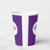 ビジネスロゴブランディングミニマルモダンリストパープル 紙コップ (右)