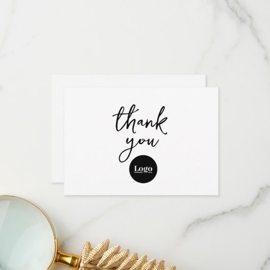 ビジネスロゴブランディング サンキューカード (正面/裏面インサイチュ)