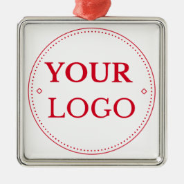 ビジネスロゴブランドモダン メタルオーナメント