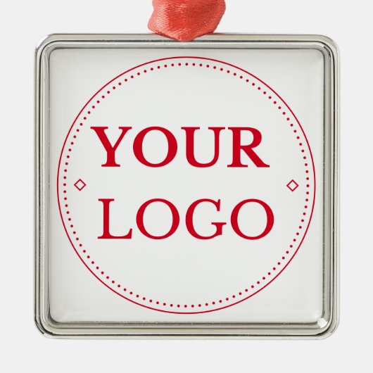ビジネスロゴブランドモダン メタルオーナメント (正面)