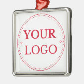 ビジネスロゴブランドモダン メタルオーナメント (左)