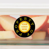 ビジネスロゴプロパティの識別ラベル ラベル (貼付)