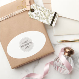 ビジネスロゴプロフェッショナルシンプルパッケモダンージ 楕円形シール