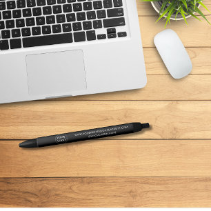 ビジネスロゴプロフェッショナルブランドブラック 黒ボールペン