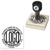 ビジネスロゴプロフェッショナルモダンラウンド企業の ラバースタンプ (押印)