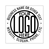 ビジネスロゴプロフェッショナルモダンラウンド企業の ラバースタンプ (インプリント)