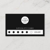 ビジネスロゴプロフェッショナル会社パンチ ロイヤリティカード (正面)
